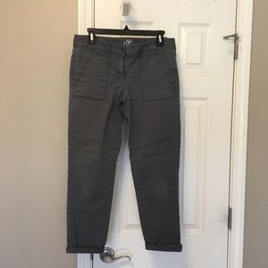 LOFT Relaxed Skinny Cropped Chinos Size 6